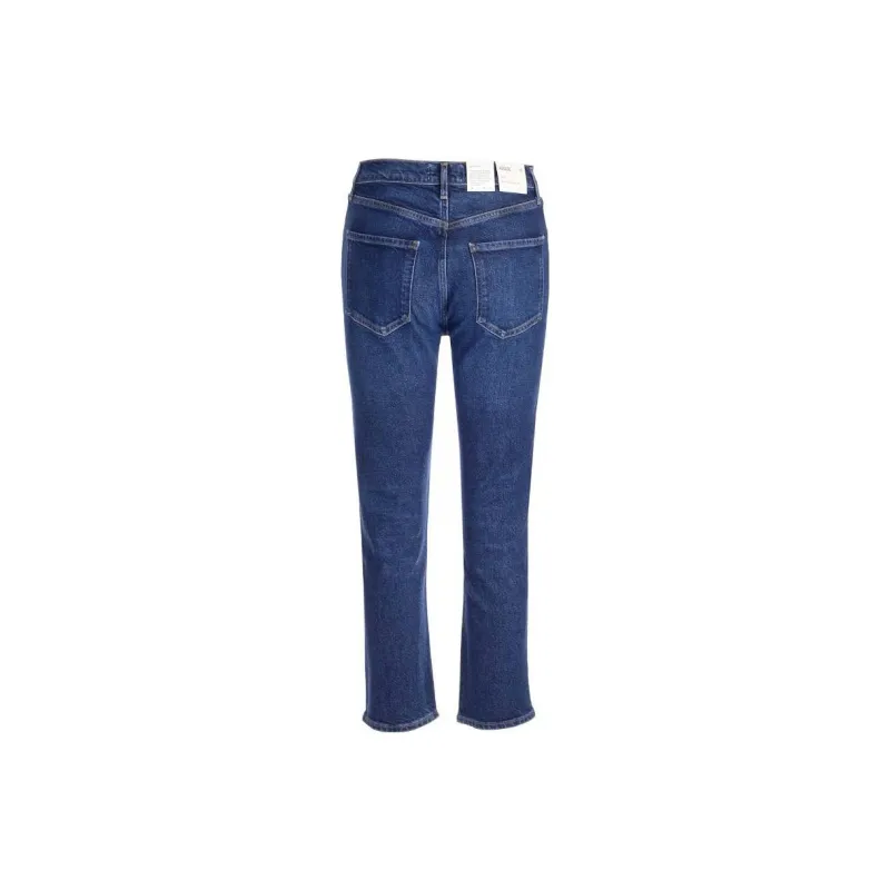 AGOLDE Riley High Waisted Straight-Leg Jeans-1