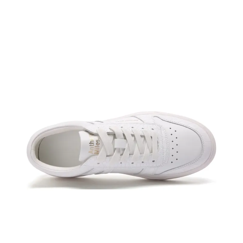 Anthony Miles Skateboard Shoes Men Low Top White-2