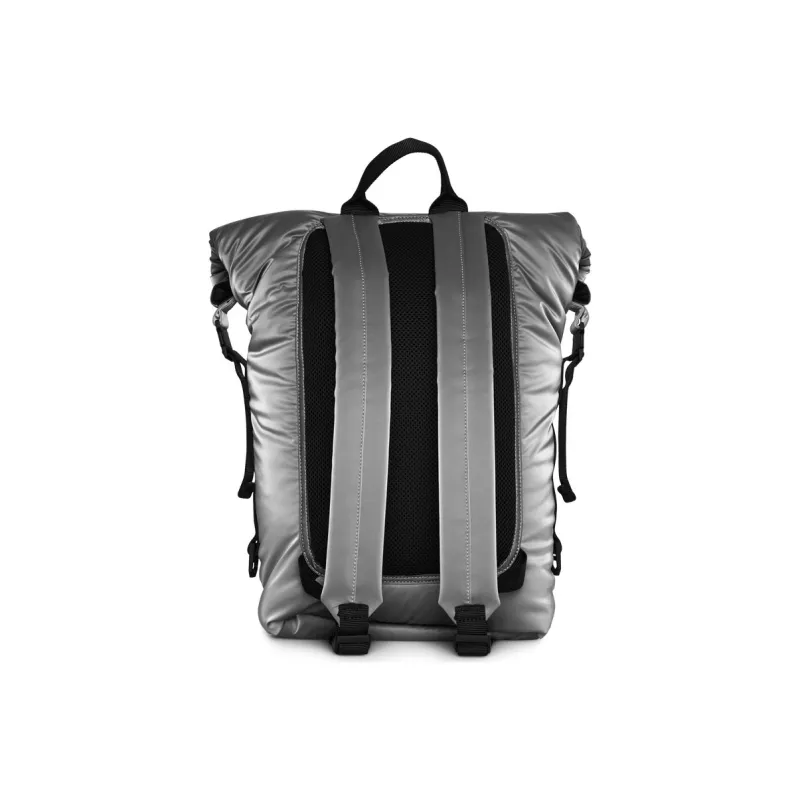 Rains Polyester Backpack Large Size Unisex Black/Metal Gray-4