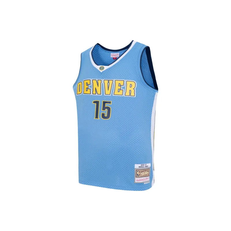 Mitchell Ness Basketball Jerseys Unisex Blue-2