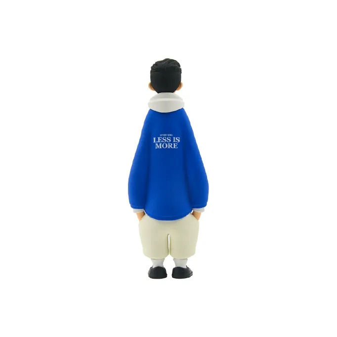 MR.POPBOY City Boy Hoodie Blue Coat Trendy Outfit White Blue Chibi Figures 15cm-3