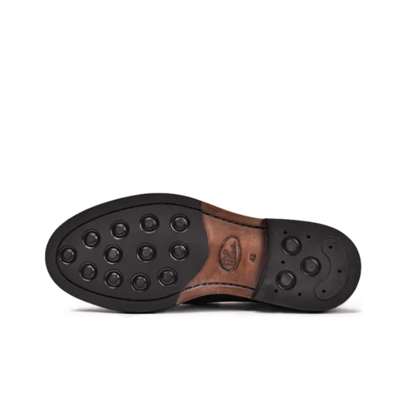 Viplander Dress Shoes Men Low Top Black-4