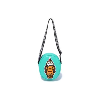 A BATHING APE Synthetic Leather Crossbody Bag Shoulder Bag Regular Men's Green