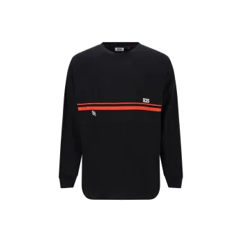 GCDS Logo print Striped Sweatshirt