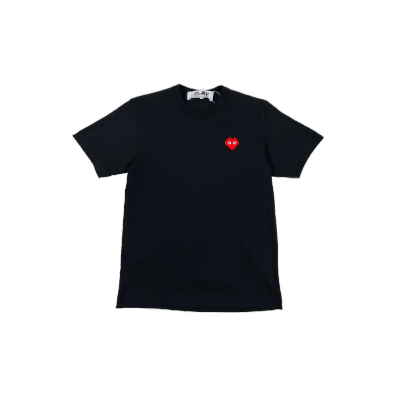 Comme Des Garçons Play Logo patch Cotton T shirt-0