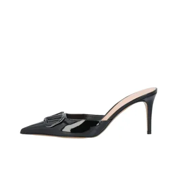 Valentino VLogo Plaque Slip-On Mules Women's