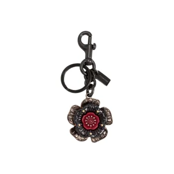 COACH Metal And Resin Bag Charm Bag Merch Women's Black & Purple