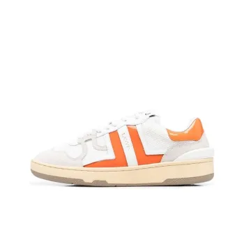 Lanvin Low Top Stylish Skateboarding Shoes Women's White Orange