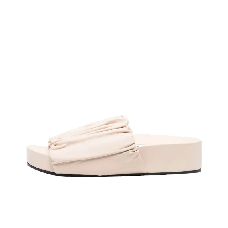 JIL SANDER Leather Platform Sandals-0