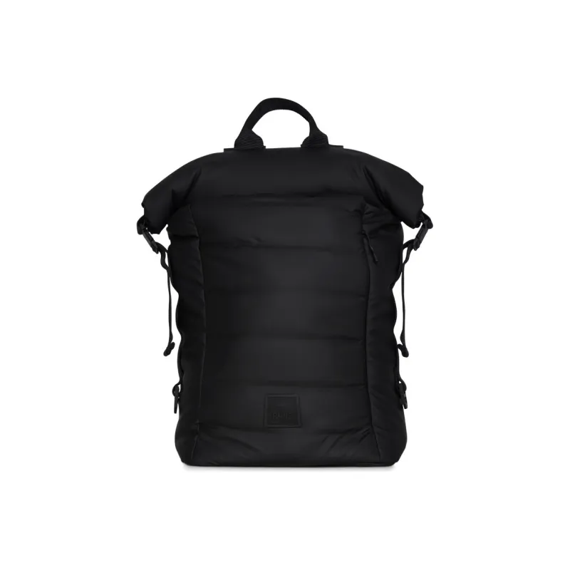 Rains Polyester Backpack Large Size Unisex Black/Metal Gray-0