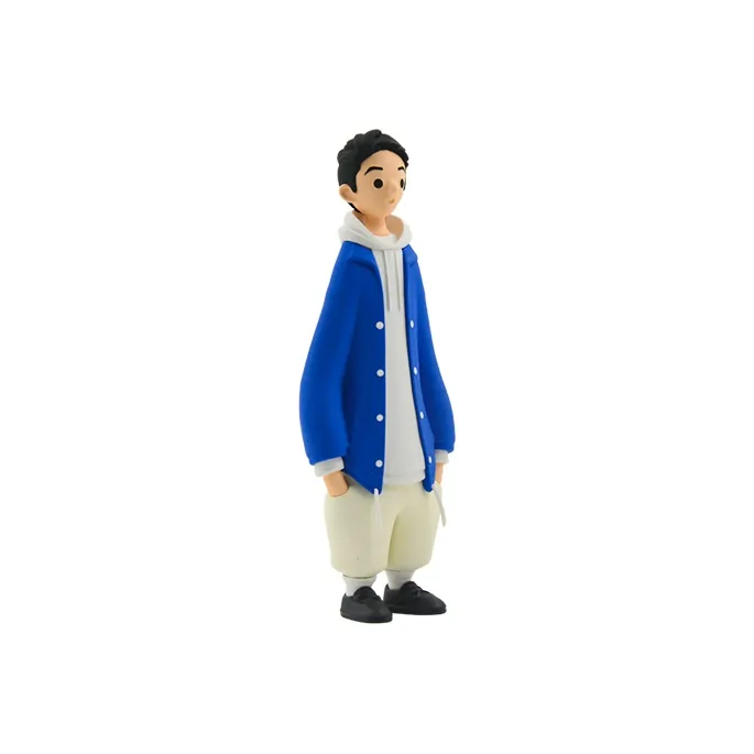 MR.POPBOY City Boy Hoodie Blue Coat Trendy Outfit White Blue Chibi Figures 15cm-5