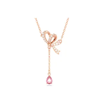 Swarovski Hyperbola Y Bow Pendant Necklace