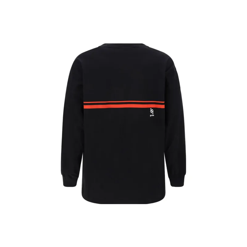 GCDS Logo print Striped Sweatshirt-1