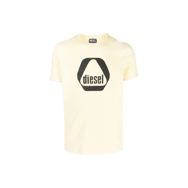DIESEL T Shirts Men Yellow-0