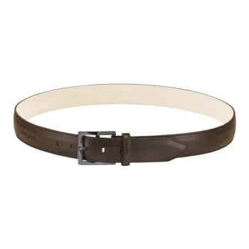 LONGCHAMP Classic Unique Fashion Pin Buckle Belt Men's Brown Width 3.6cm
