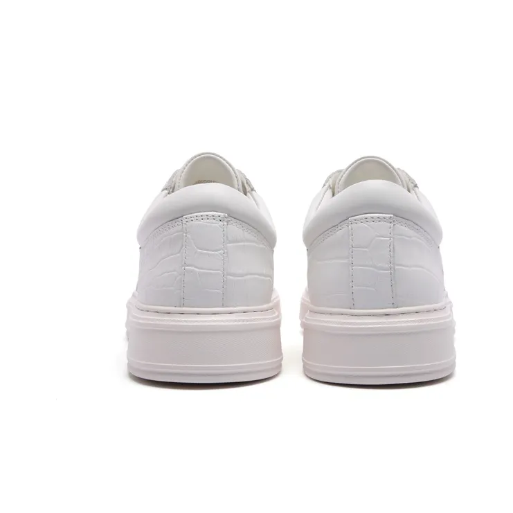 Anthony Miles Skateboard Shoes Men Low Top White-3