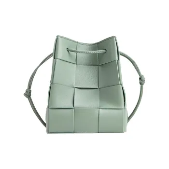 Bottega Veneta Crossbody Bucket Bag Small Intreccio New Sauge