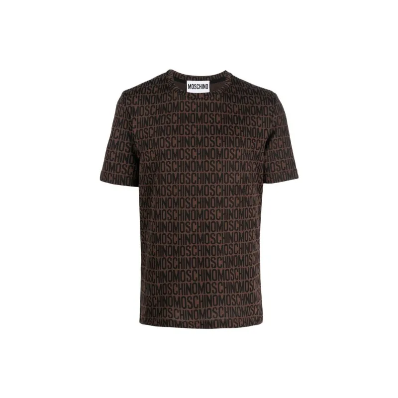 MOSCHINO Logo print Crew Neck T shirt-0