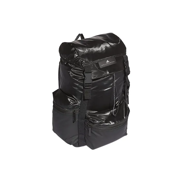 Adidas Stella McCartney Collaboration Artificial Leather Bonded Polyurethane Backpack Regular Women's Black-1