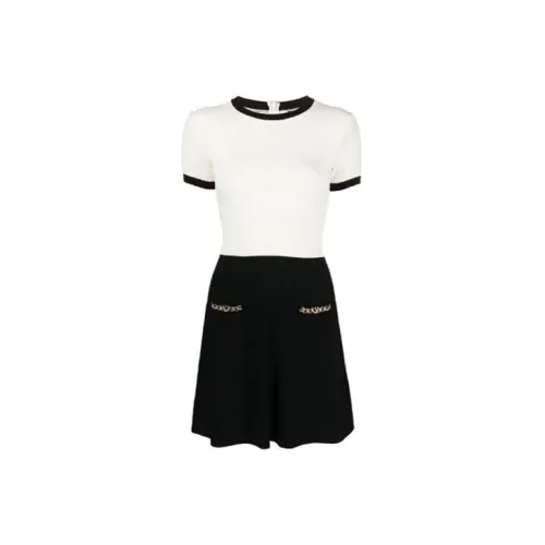 Valentino Short-Sleeved Dresses Women's Black/White