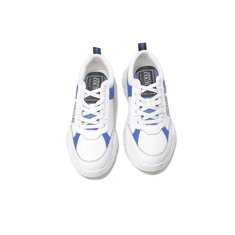 VERSACE JEANS Versace Low Top Sports Casual Shoes Men's White Blue-3