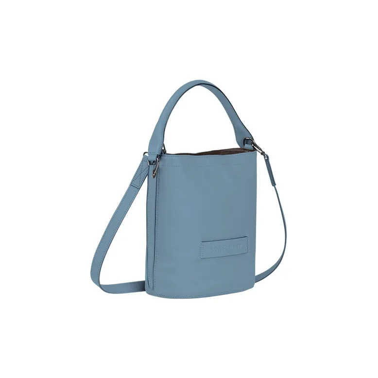 LONGCHAMP 3D Calfskin With Sheepskin Trim Shoulder Bag, Crossbody Bag, Handbag Women's Dark Gray-1