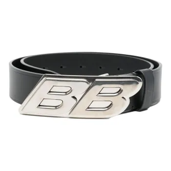 Balenciaga Bb Logo Buckle Belt