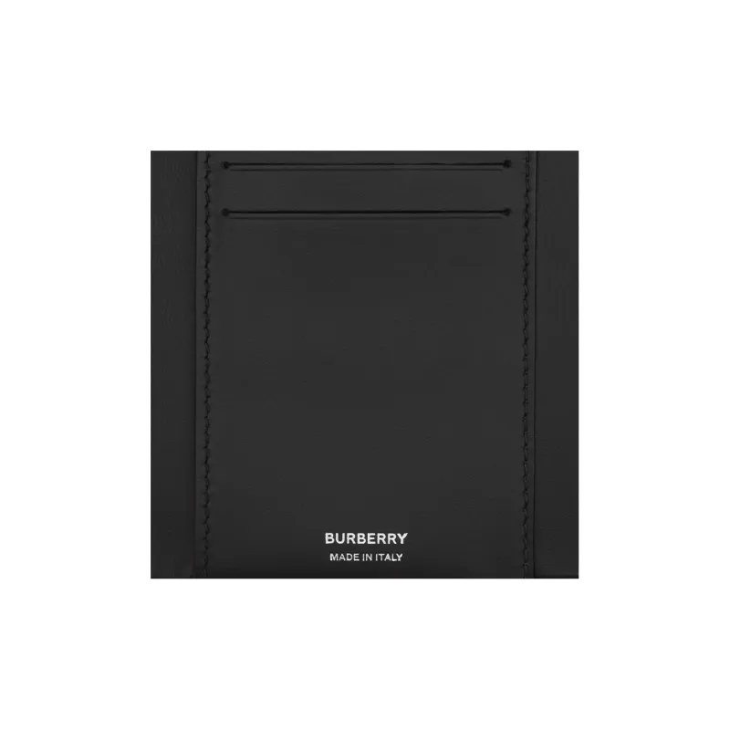 Burberry Lambskin Wallet Small Size Women's Black-4