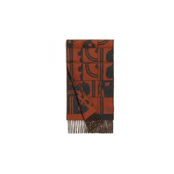 HERMES Cashmere Knit Scarves Men's