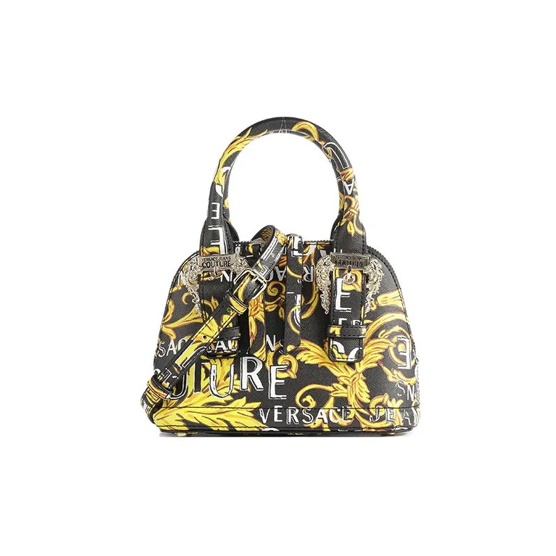 VERSACE JEANS COUTURE Polyester Shoulder Bag, Crossbody Bag, Handbag Women's Black-0
