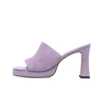 By Far Embossed Slip-On Mules Women's