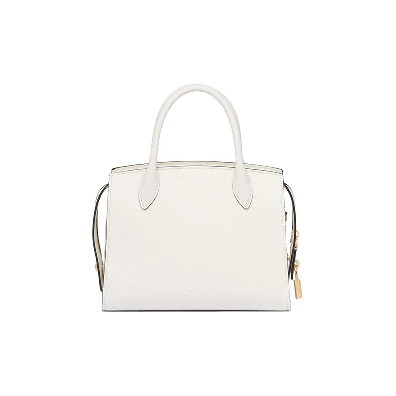 PRADA Smooth Leather Tote Bag Shopping Bag Shoulder Bag Crossbody Bag Handbag Mini Women's White-2