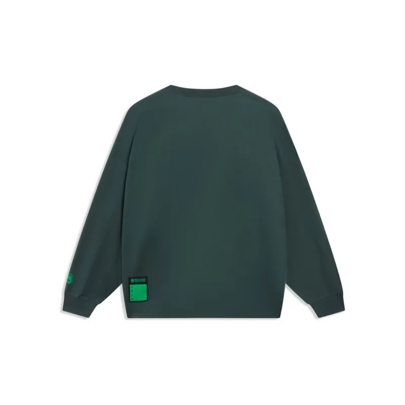 LiNing Badfive Sweatshirt Unisex Green Garlic-1