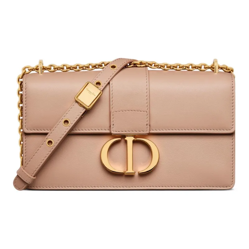 DIOR 30 Montaigne Smooth Calf Leather Shoulder Bag Crossbody Bag Women's Nude Pink-0