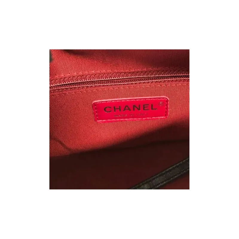 CHANEL Gabrielle Calfskin Backpack, Handbag, Shoulder Bag, Crossbody Bag Women's Black & Gold-4