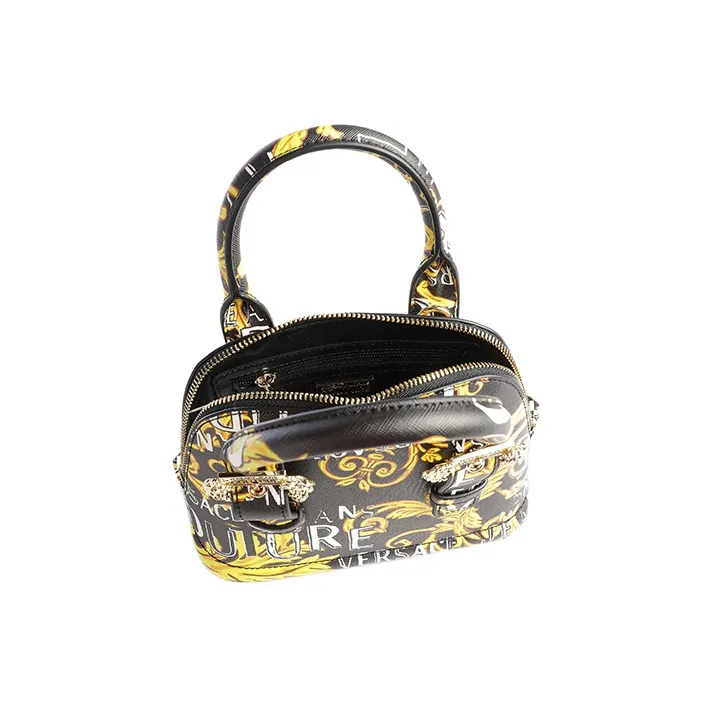 VERSACE JEANS COUTURE Polyester Shoulder Bag, Crossbody Bag, Handbag Women's Black-2