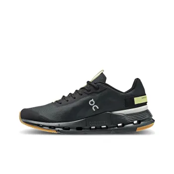 On Cloudnova Form Support Low Top Casual Shoes Women's Black Grass Yellow