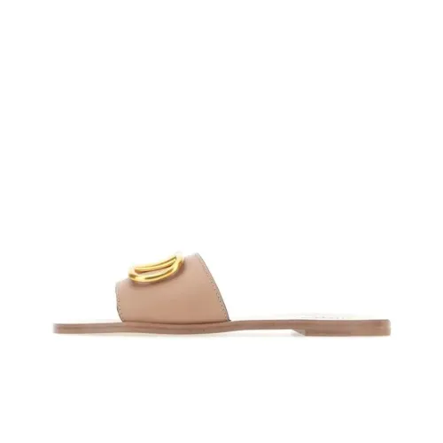 Valentino Vlogo Slide Slippers Women's Pink