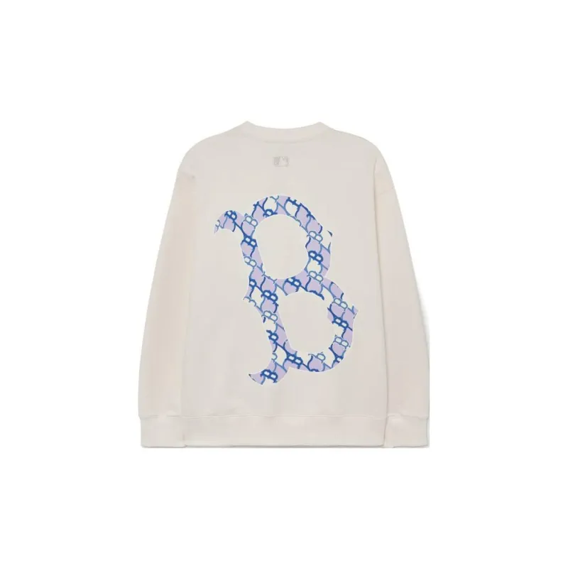 MLB Sweatshirts Unisex Milk White-1