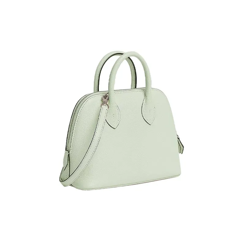 HERMES Bolide Mysore Goat Skin Bowling Bag Handbag Shoulder Bag Crossbody Bag Regular Women's 0S Vert Fizz Bubble Green-2