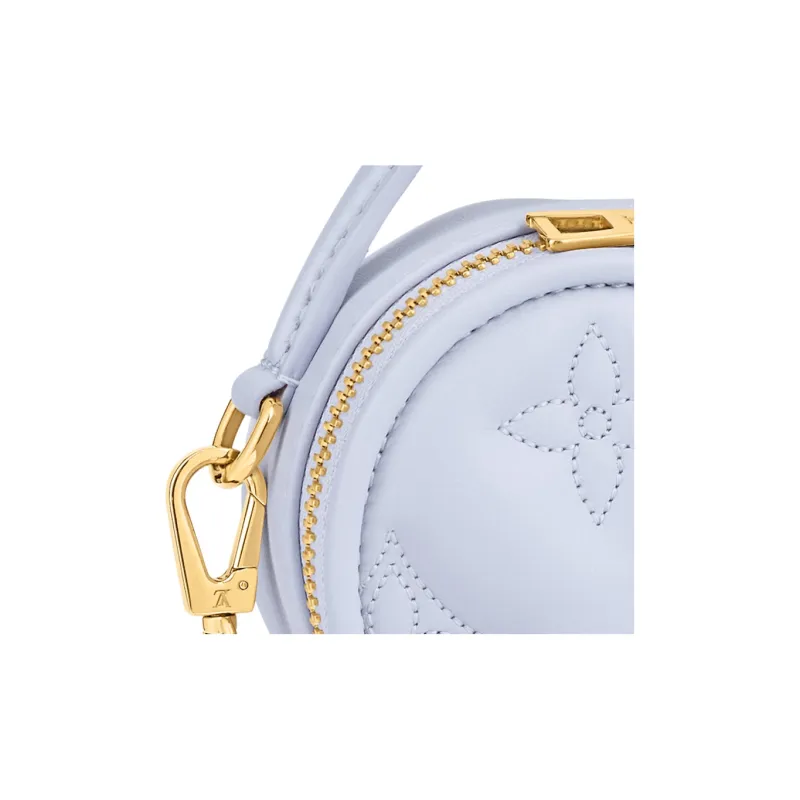 LOUIS VUITTON Cow Leather Heart Shaped Crossbody One Shoulder Handbag Women's Light Purple-5