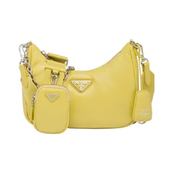 PRADA Re Edition Nappa Leather Crossbody Bag Shoulder Bag Women's Pomelo Green