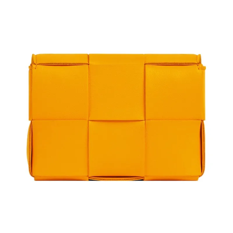Bottega Veneta CASSETTE Pillow Bag Sheepskin Plaid Bag, Handheld Crossbody Bag, Shoulder Bag Women's Orange-2