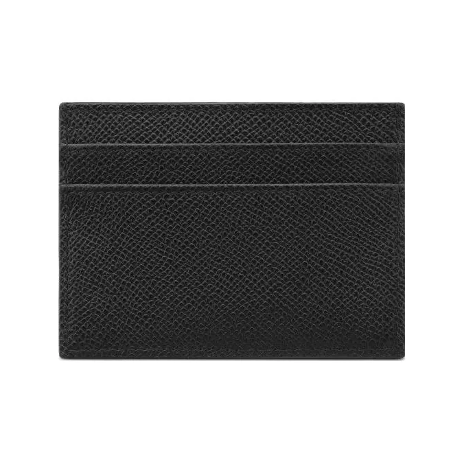 DIOR 30 Montaigne Grain Cow Leather Card Holder Card Holder Women's Black-1