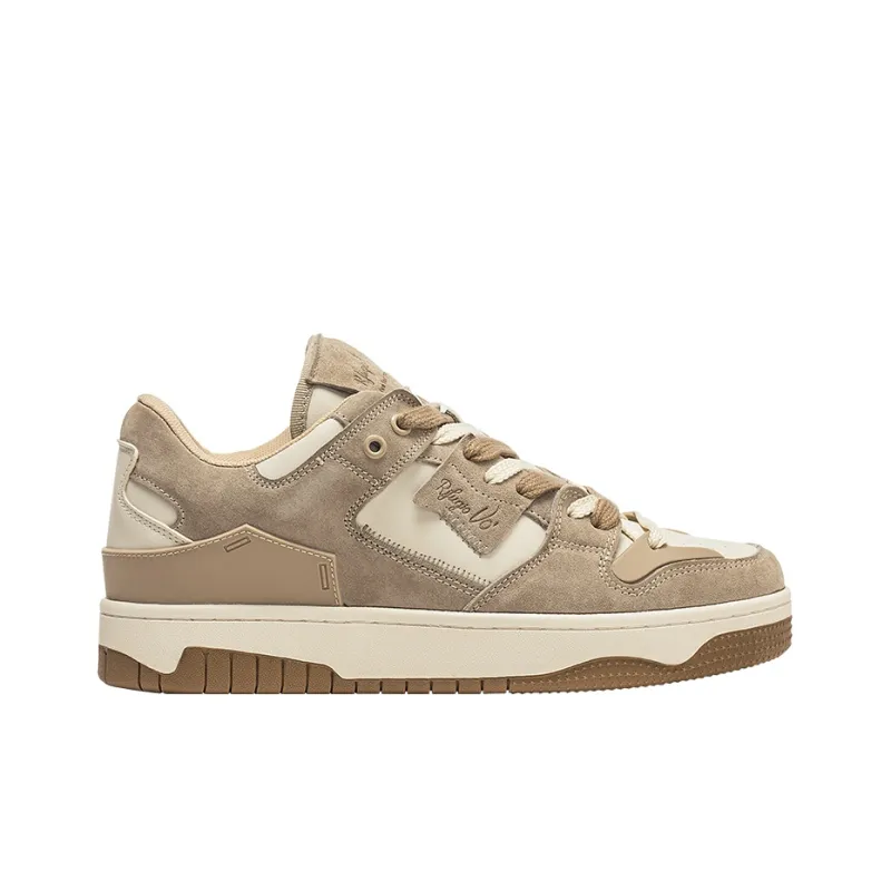 RIFUGIO VO' Stylish Skateboarding Shoes Unisex Light Khaki-1