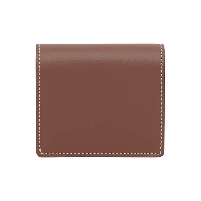 Burberry Vintage Cotton Wallet Small Size Women's Brown-2