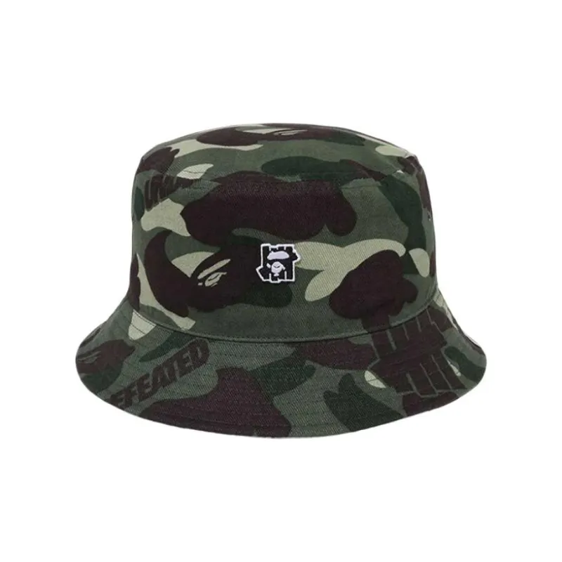 A BATHING APE Bucket Hats Unisex Army Green-0