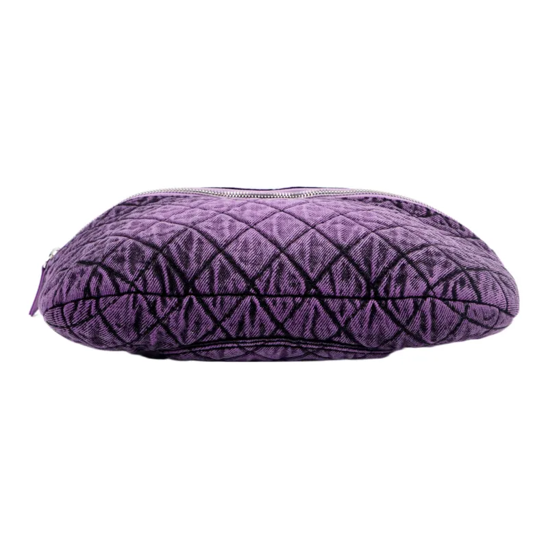 CHANEL Denim Fanny Pack Women's Purple-3