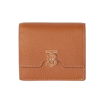 Burberry Calfskin Wallet Women's Brown/Black
