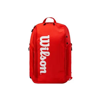 Wilson Polyester Backpack Large Size Unisex Red